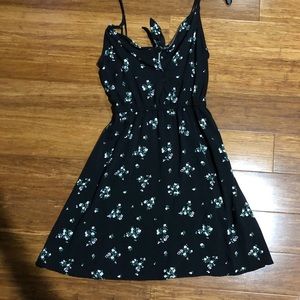 Floral tie dress H&M